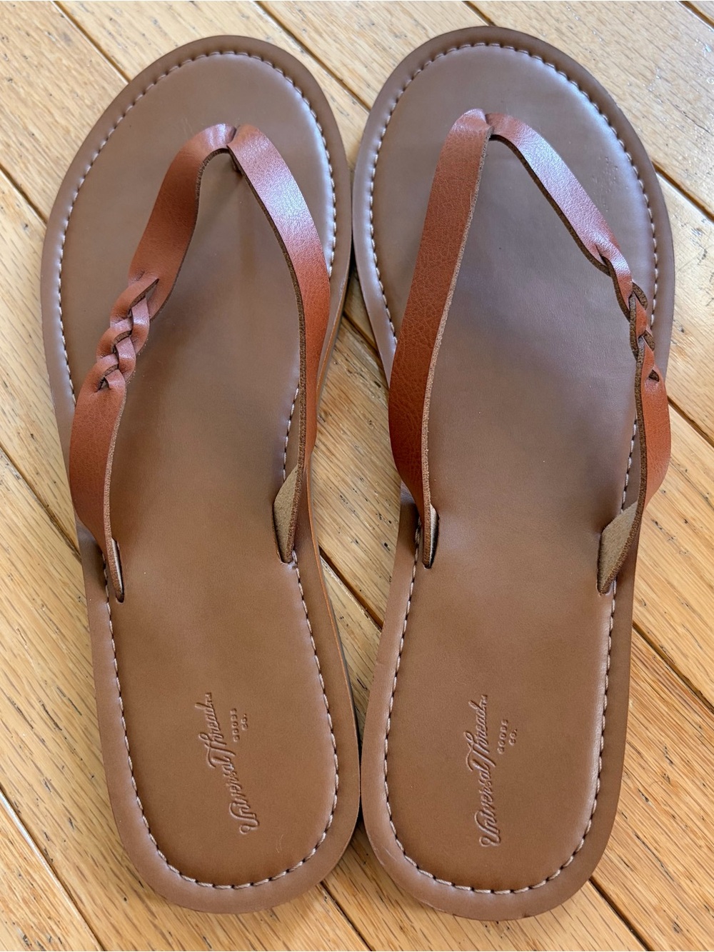 Universal Thread Brown Braided Strap Sandals
